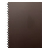 Elegant Dark Brown Leather Texture Writing Notitieboek (Voorkant)