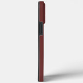 Elegant dark burgundy Monogram kalligrafie simpele Case-Mate iPhone Case (Achterkant / Rechts)