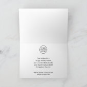 Elegant Dark Calligraphy kerst Corporate Feestdagen Kaart (Binnen)