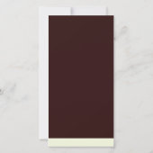 Elegant Dark crimson Easter Forest Wedding Menu (Achterkant)