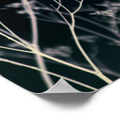 Elegant Dark Floral Abstract Poster (Hoek)