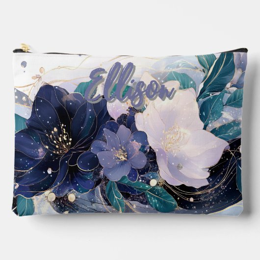 Elegant Dark Floral Etui (Voorkant)
