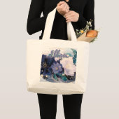 Elegant Dark Floral Grote Tote Bag (Voorkant (product))