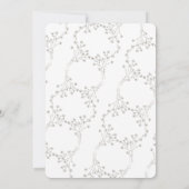 Elegant Dark Gold Butterfly bruiloft Kaart (Achterkant)