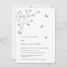 Elegant Dark Gold Butterfly bruiloft