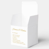 Elegant dark goud douane manuscript koppelt leuke bedankdoosjes (Geopend)