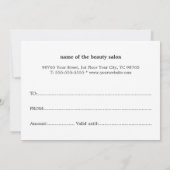 Elegant Dark Gray Faux Gold Heart (Achterkant)