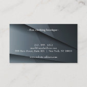 Elegant Dark Gray Visitekaartje (Achterkant)