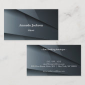 Elegant Dark Gray Visitekaartje (Voorkant / Achterkant)