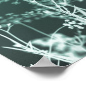 Elegant Dark Green Floral Abstract Poster (Hoek)