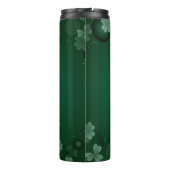 Elegant Dark Green - Happy St. Patrick's Day Thermosbeker (Achterkant)