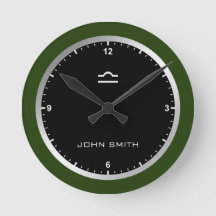 Elegant Dark Green Lijst Zodiab Sign Name Custom