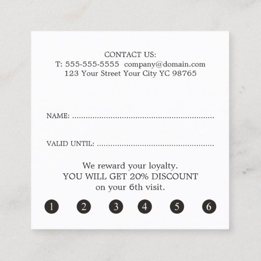 Elegant Dark Grey Faux Golden Scissors Klantenkaartje (Achterkant)