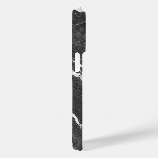 Elegant Dark Grey Marble Texture iPhone Case (Achterkant / Rechts)