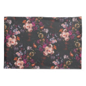 Elegant Dark Moody Bourgondië Floral Kussensloop (Achterkant)