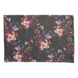 Elegant Dark Moody Bourgondië Floral Kussensloop