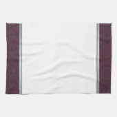 Elegant Dark Paars Damask Kitchen Towel Theedoek (Horizontaal)