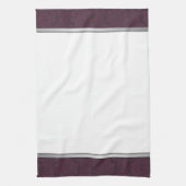 Elegant Dark Paars Damask Kitchen Towel Theedoek (Verticaal)