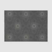 Elegant Dark Patroon Tissuepapier (Voorkant)