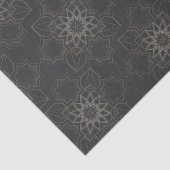 Elegant Dark Patroon Tissuepapier (Detail)