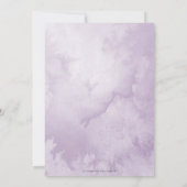 Elegant Dark Purple and Blush Pink Floral Wedding Kaart (Achterkant)