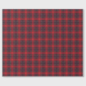 Elegant Dark Red and Black Buffalo Plaid Tartan Cadeaupapier (Vlak)