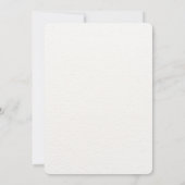 Elegant Dark Red Flower Wedding Invitation Kaart (Achterkant)