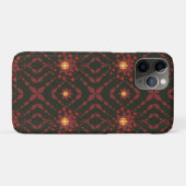 Elegant Dark Red Geometric Pattern iPhone 11 Pro C Case-Mate iPhone Case (Achterkant (horizontaal))