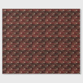 Elegant Dark Red Marsala Cadeaupapier (Vlak)