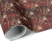Elegant Dark Red Marsala Cadeaupapier (Rol Hoek)
