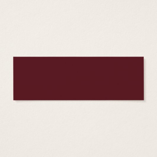 Elegant Dark Red Plum Burgundy Gold Gift Registry Mini Visitekaartjes (Achterkant)