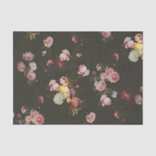 Elegant Dark Rich Dutch Floral roze Roses Tissuepapier