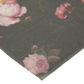 Elegant Dark Rich Floral roze Roses Tafelkleed (Gekanteld)