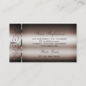 Elegant Dark Roos Gold Squiggins sieraden Visitekaartje (Achterkant)