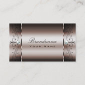 Elegant Dark Roos Gold Squiggins sieraden Visitekaartje (Voorkant)