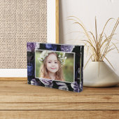 Elegant Dark Violet Floral Fotoblokken