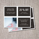 Elegant Dark White Blue Photo Massage Therapist Flyer<br><div class="desc">Elegant flyer,  sjabloon voor couponontwerp met professionele studio-foto's. Ideale marketingtool voor uw klanten. Deze flyer is volledig aanpasbaar,  u kunt uw persoonlijke gegevens er eenvoudig aan toevoegen. Neem contact met ons op als je hulp nodig hebt om het aan te passen. U kunt dit product met visitekaartjes aanpassen.</div>