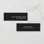 Elegant Dark Wood Texture Mini Visitekaartje (Voorkant / Achterkant)