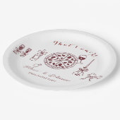 Elegant dat is amore verlovingsfeestje papieren bordje (Gekanteld)