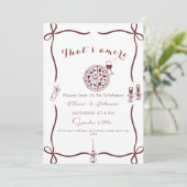 Elegant, dat is een meer verlovingsfeest kaart (Staand voorkant)