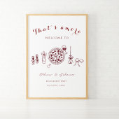 Elegant dat is een meer verlovingsfeest welkomstbo poster