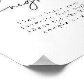 Elegant Date Night Ideeën Modern Vrijgezellenfeest Poster (Hoek)