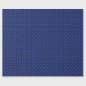 Elegant David Star Pattern Hanukkah Cadeaupapier (Vlak)