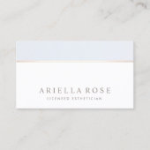 Elegant Day Spa en Salon White Grey Gold Visitekaartje (Voorkant)
