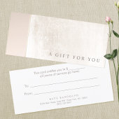 Elegant Day Spa roze marmer Salon Cadeaubon