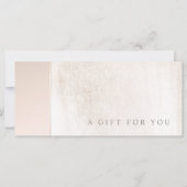 Elegant Day Spa roze marmer Salon Cadeaubon (Voorkant)