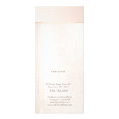 Elegant Day Spa roze marmer Salon Price List Menu (Achterkant)