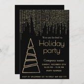 Elegant dazzle shiny kerfeest kaart (Voorkant / Achterkant)