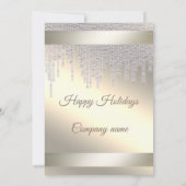 Elegant dazzle shiny kerfeest kaart (Achterkant)