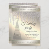 Elegant dazzle shiny kerfeest kaart (Voorkant / Achterkant)